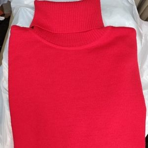Pendleton | 100% Merino Wool Red Turtleneck Size S